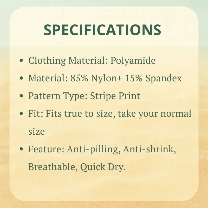 Tiger Stripe Swim Thong - WOWihte