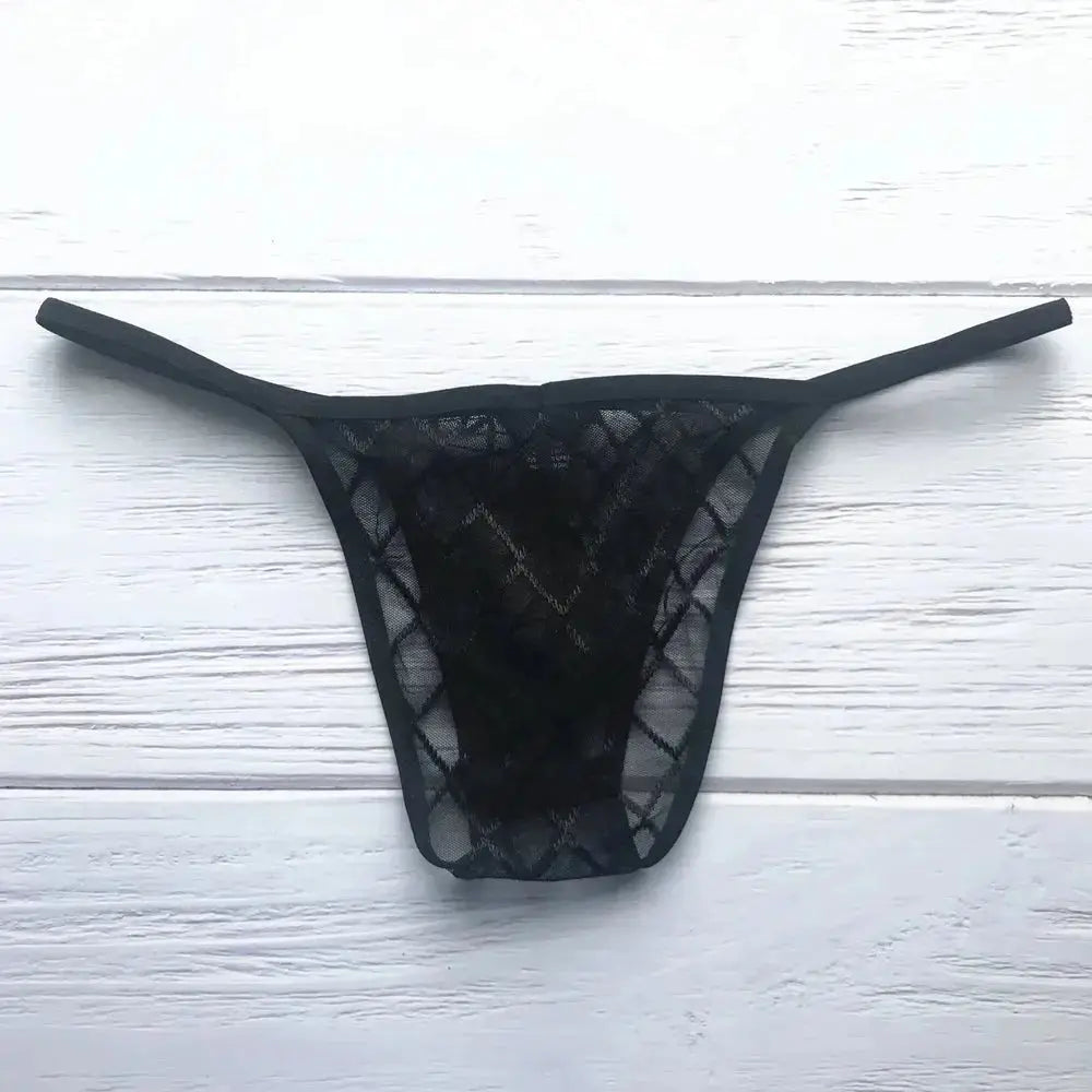 Transparent Fishnet Briefs Low - Waist - WOWihte