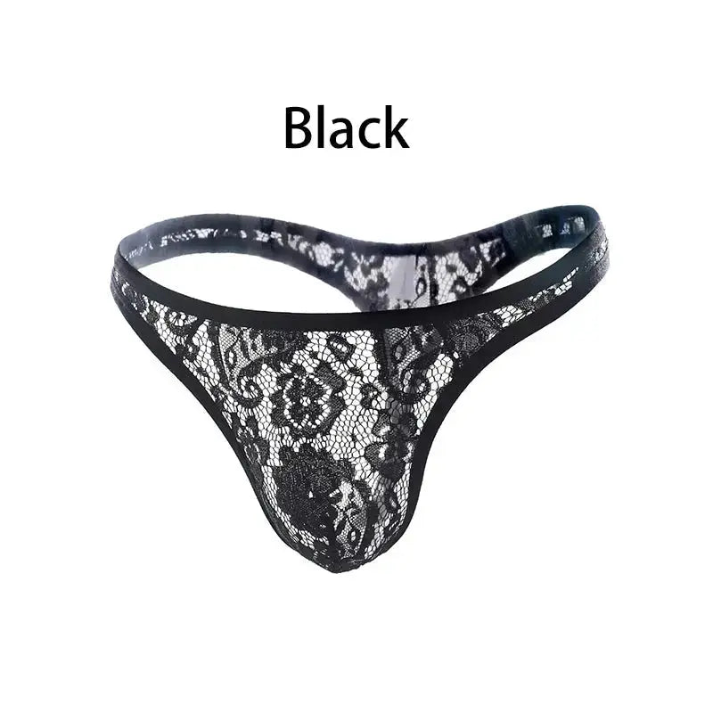 Transparent Lace T - Back Thong - WOWihte