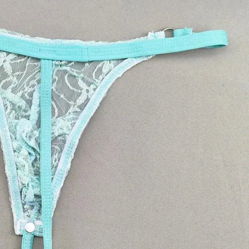 Transparent Lace Thong Lingerie Men - WOWihte