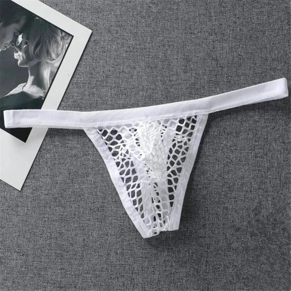 Transparent Mesh G - String Thong - WOWihte