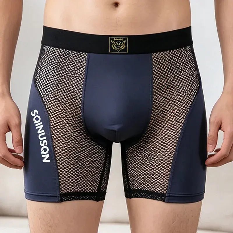 Transparent Mesh U-Pouch Boxers - WOWihte