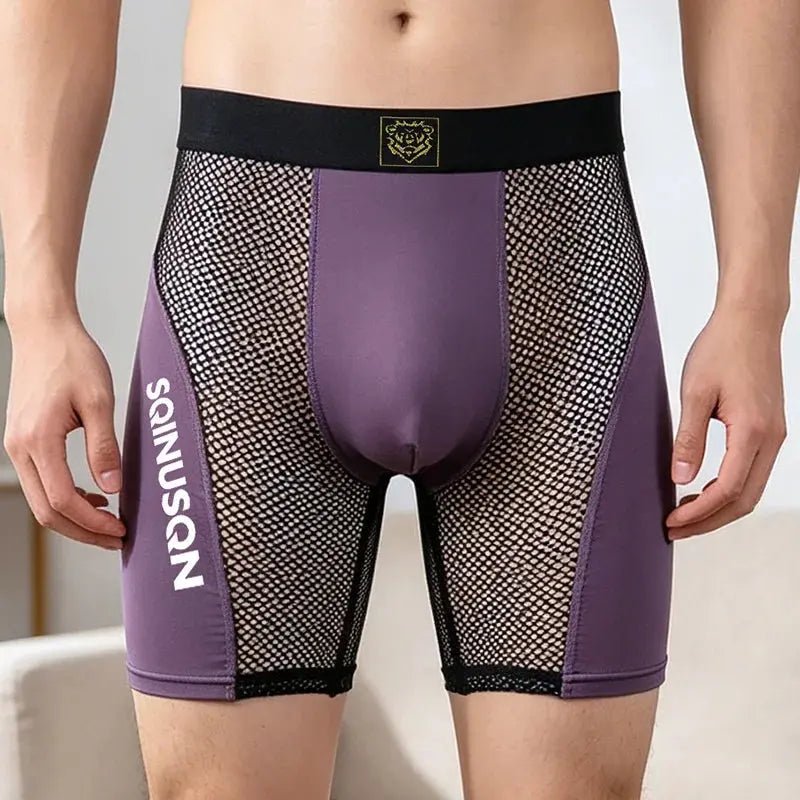 Transparent Mesh U-Pouch Boxers - WOWihte