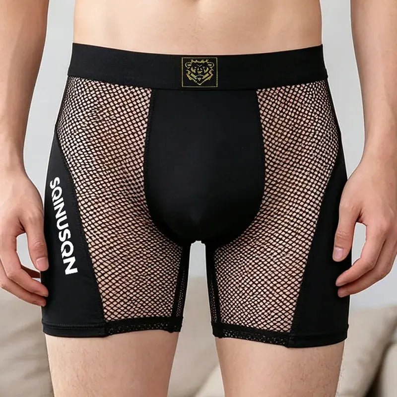 Transparent Mesh U-Pouch Boxers - WOWihte