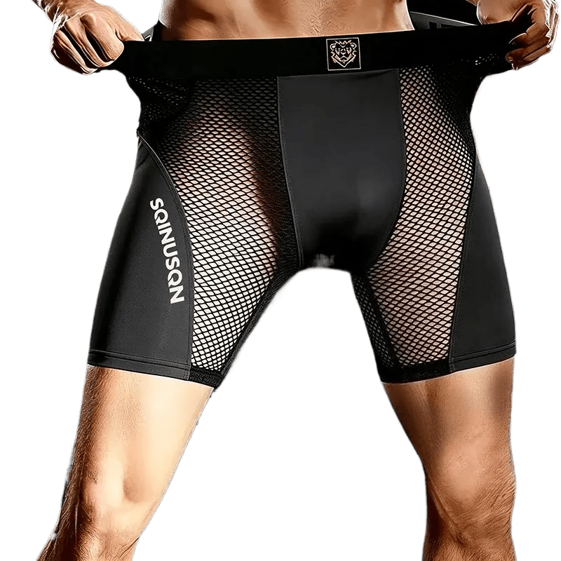 Transparent Mesh U-Pouch Boxers - WOWihte