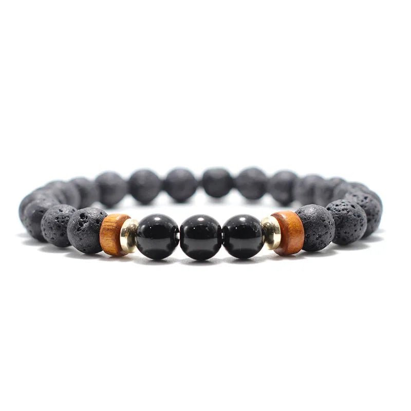 Trendy Unisex Lava Stone Bracelet - WOWihte