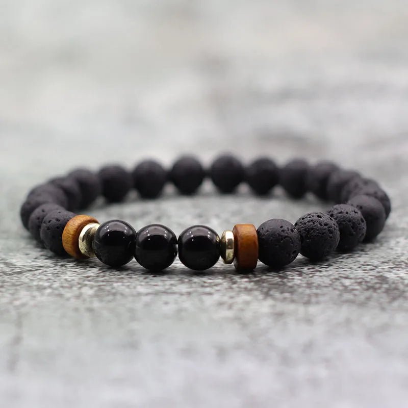 Trendy Unisex Lava Stone Bracelet - WOWihte