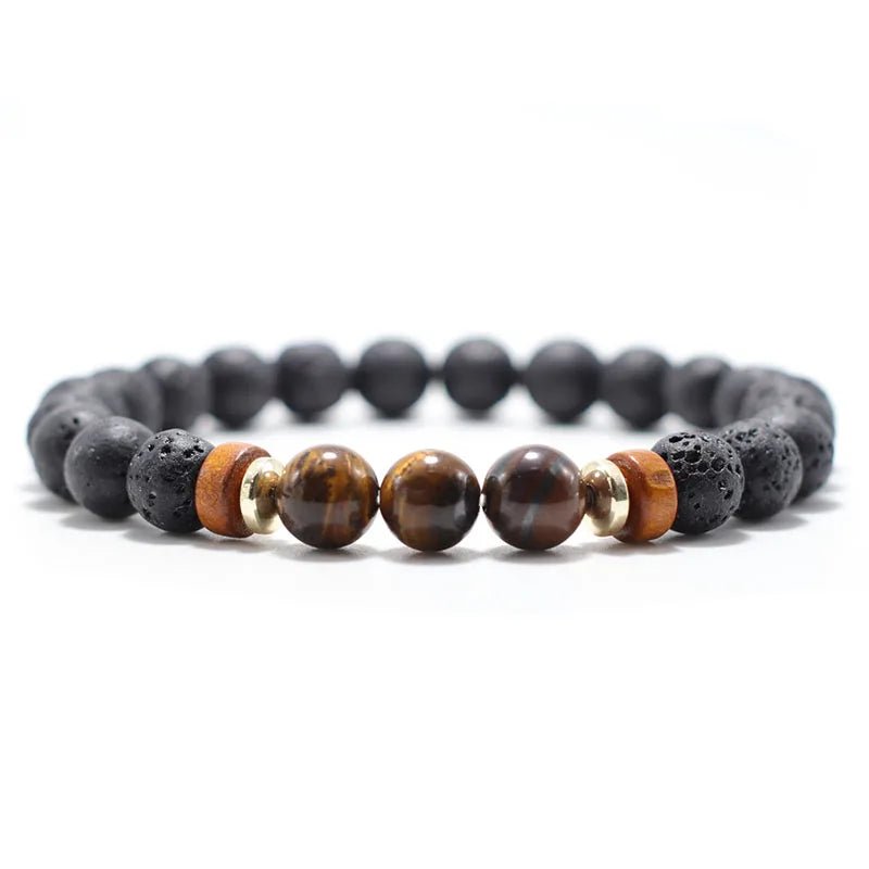 Trendy Unisex Lava Stone Bracelet - WOWihte