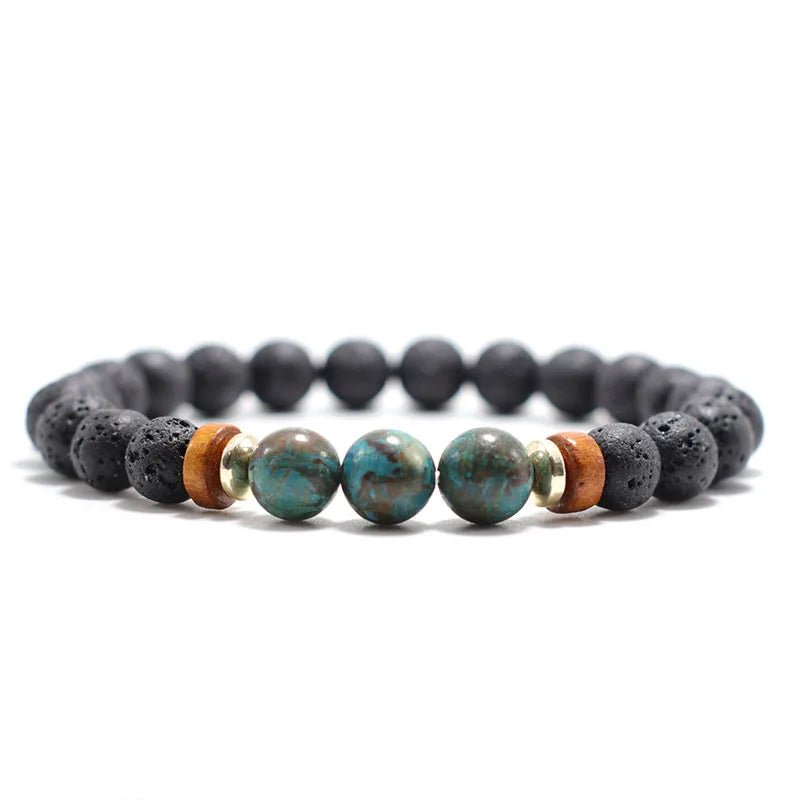 Trendy Unisex Lava Stone Bracelet - WOWihte