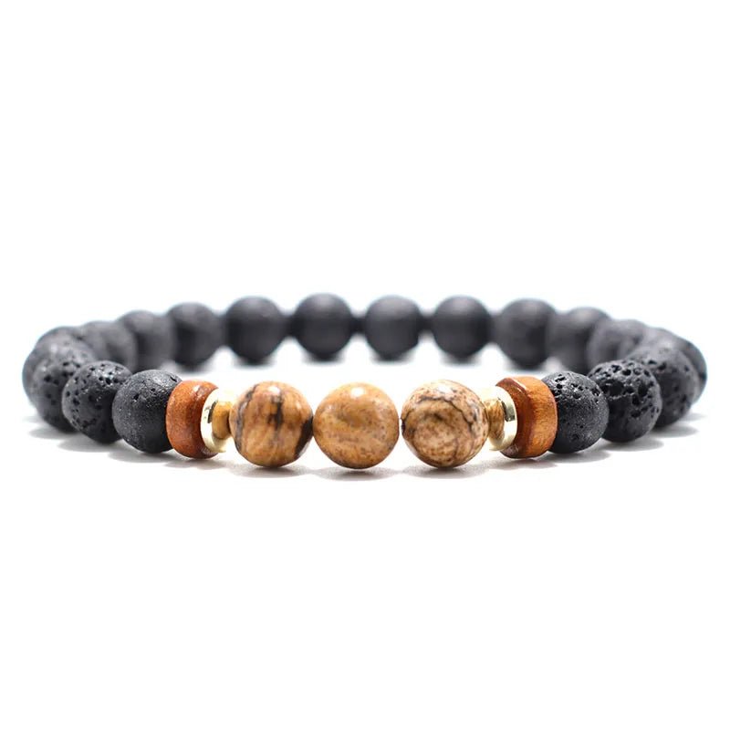 Trendy Unisex Lava Stone Bracelet - WOWihte