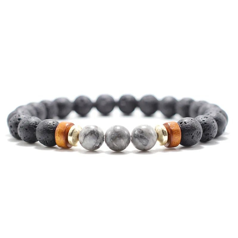 Trendy Unisex Lava Stone Bracelet - WOWihte