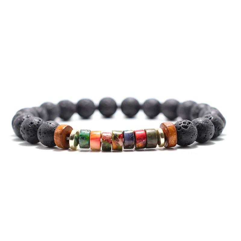 Trendy Unisex Lava Stone Bracelet - WOWihte