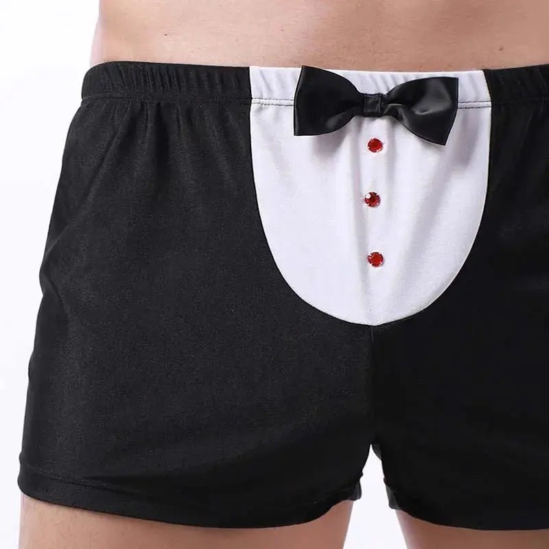 Tuxedo Waiter Boxer Shorts - WOWihte