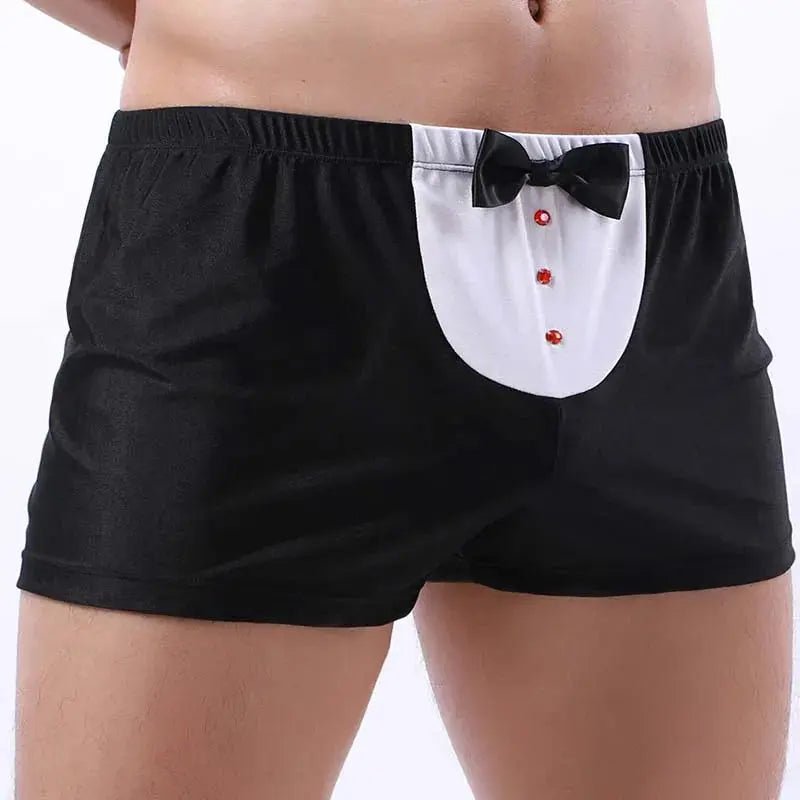 Tuxedo Waiter Boxer Shorts - WOWihte