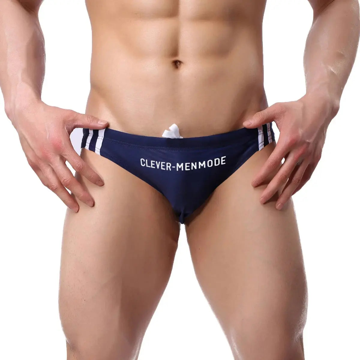 Two Stripes - Swim Mini Briefs - WOWihte
