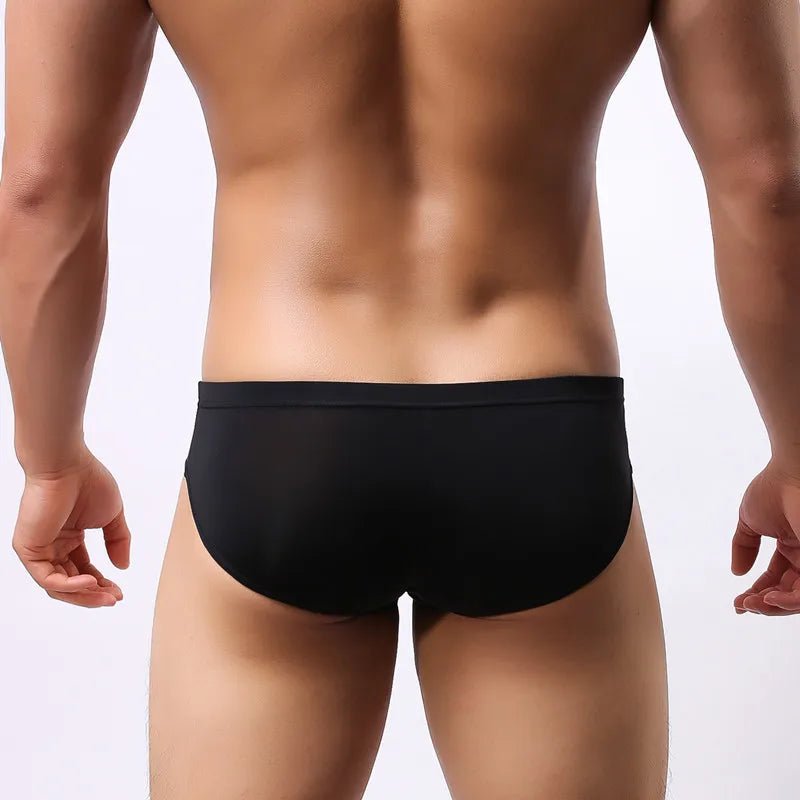 Ultra - Thin Ice Silk Men's Briefs - WOWihte