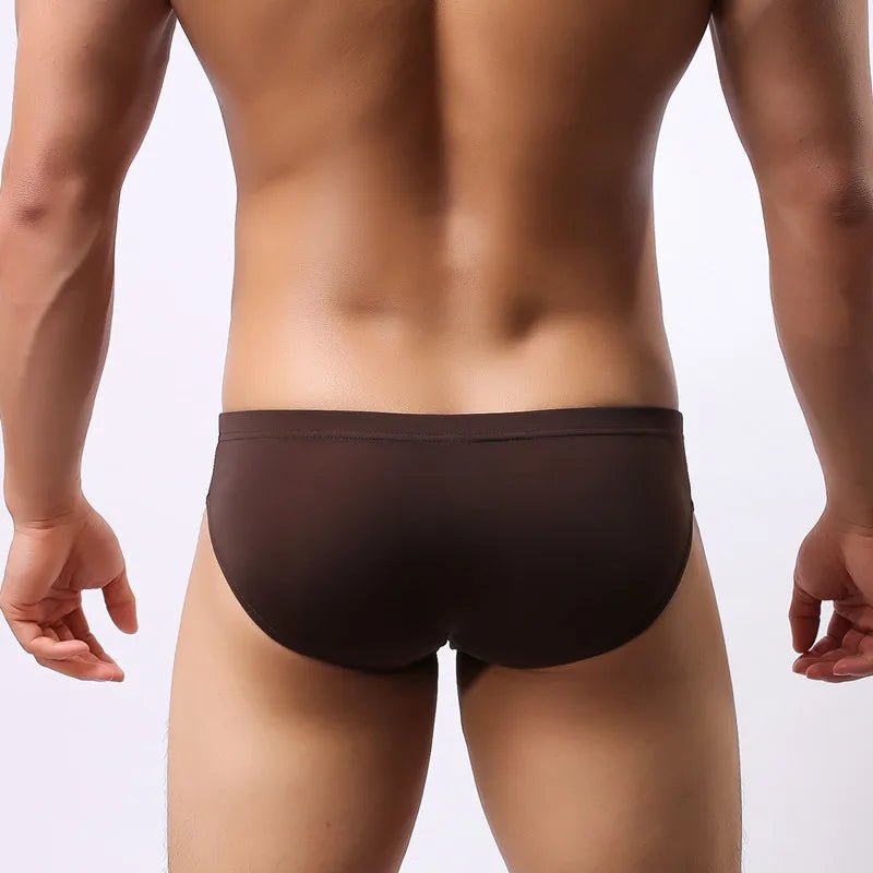 Ultra - Thin Ice Silk Men's Briefs - WOWihte