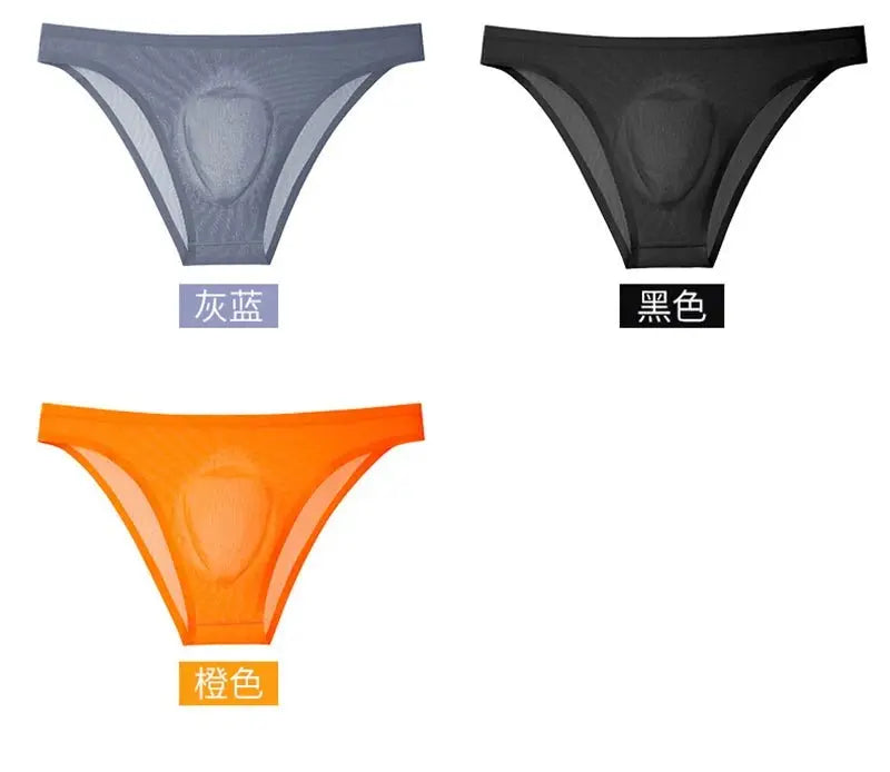 Ultra - Thin Ice - Silk Men's Briefs - WOWihte