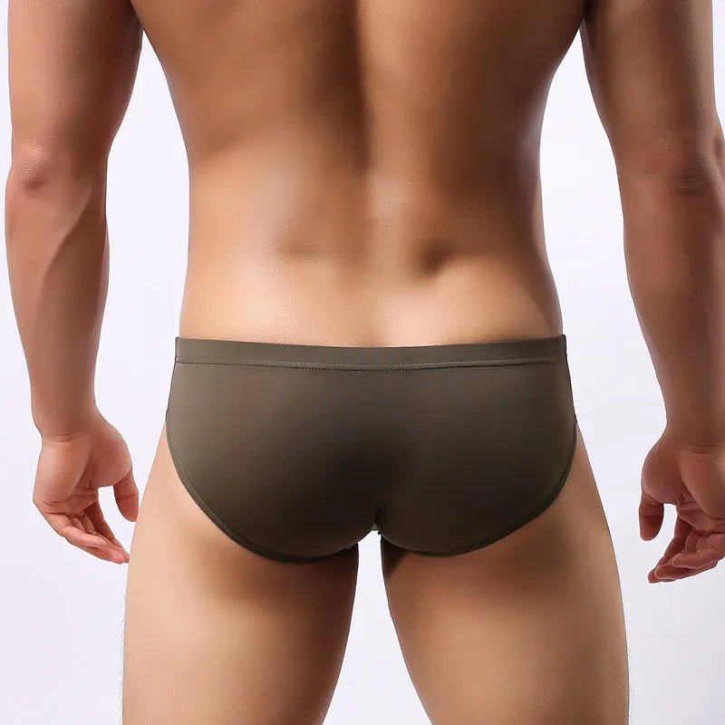 Ultra - Thin Ice Silk Men's Briefs - WOWihte