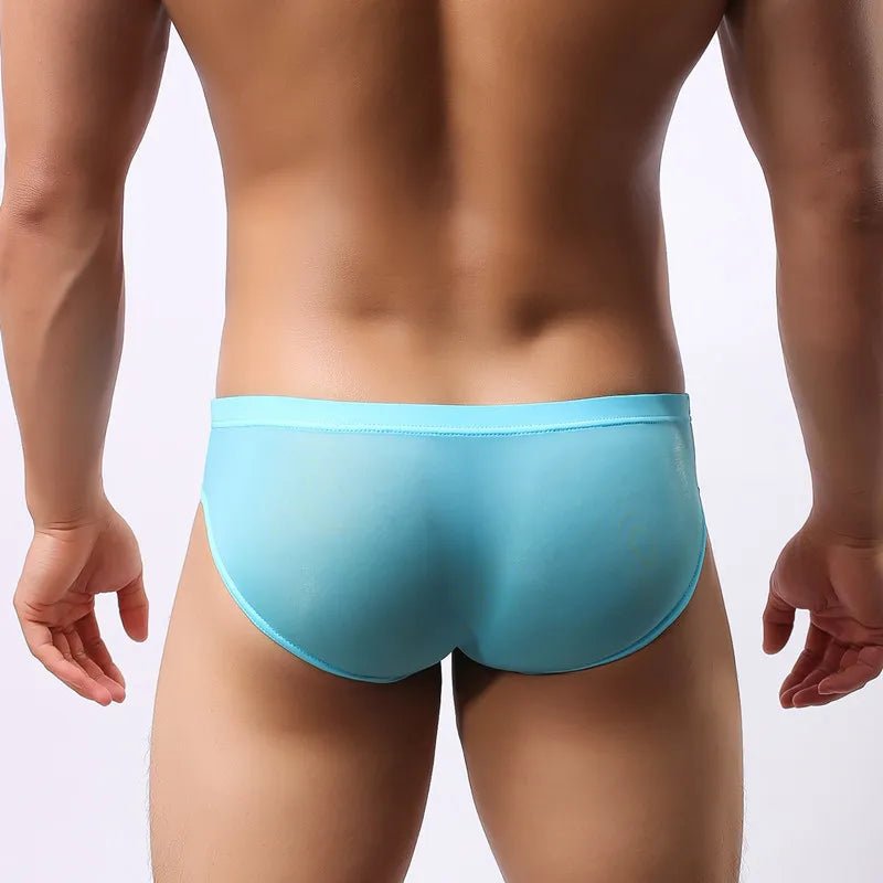 Ultra - Thin Ice Silk Men's Briefs - WOWihte