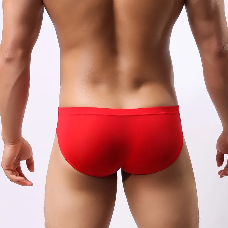 Ultra - Thin Ice Silk Men's Briefs - WOWihte