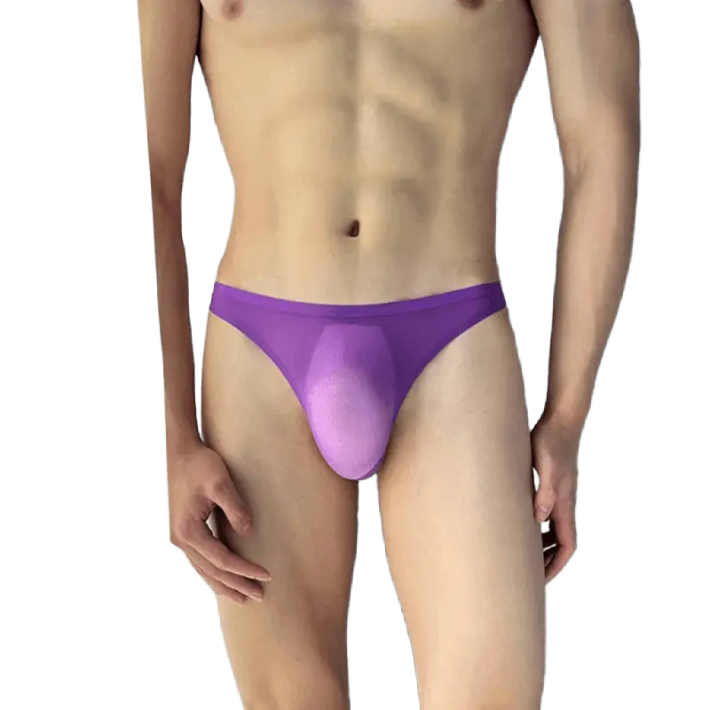 Ultra - Thin Ice - Silk Men's Briefs - WOWihte