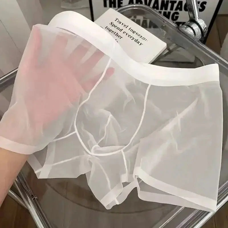 Ultra-Thin Seamless Ice Silk Boxers - WOWihte