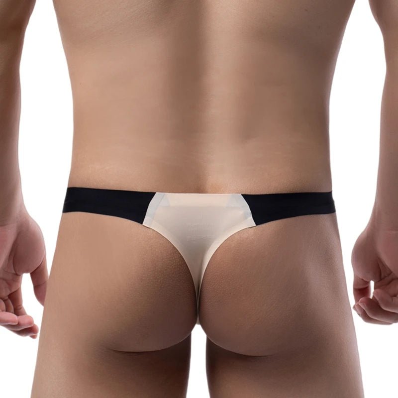 Ultra - Thin Seamless Pouch Thong - WOWihte