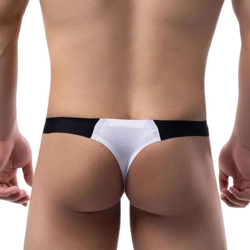 Ultra - Thin Seamless Pouch Thong - WOWihte