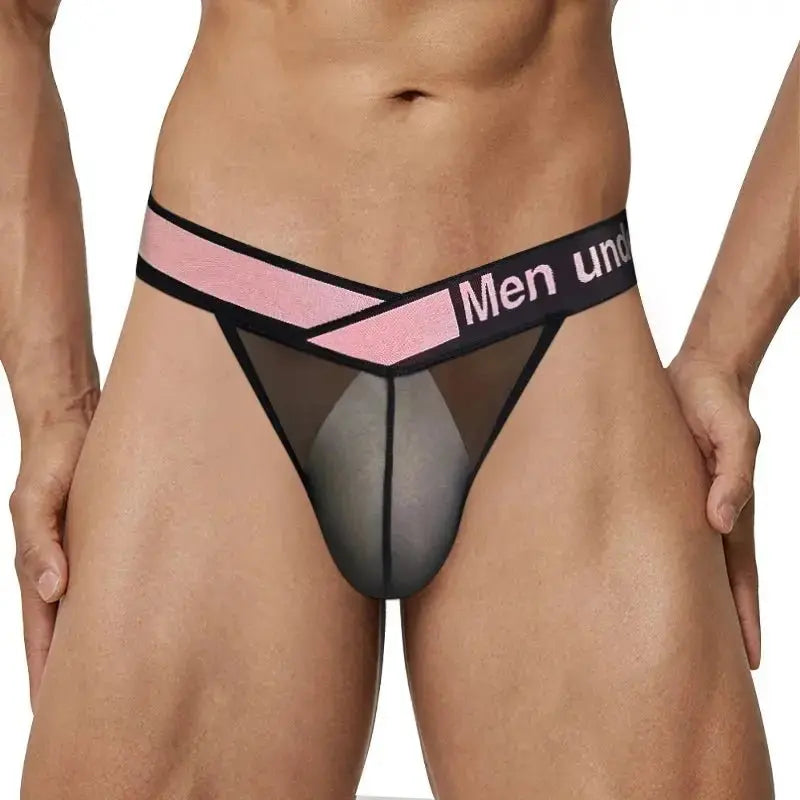 Ultra - Thin Transparent Mesh Briefs - WOWihte