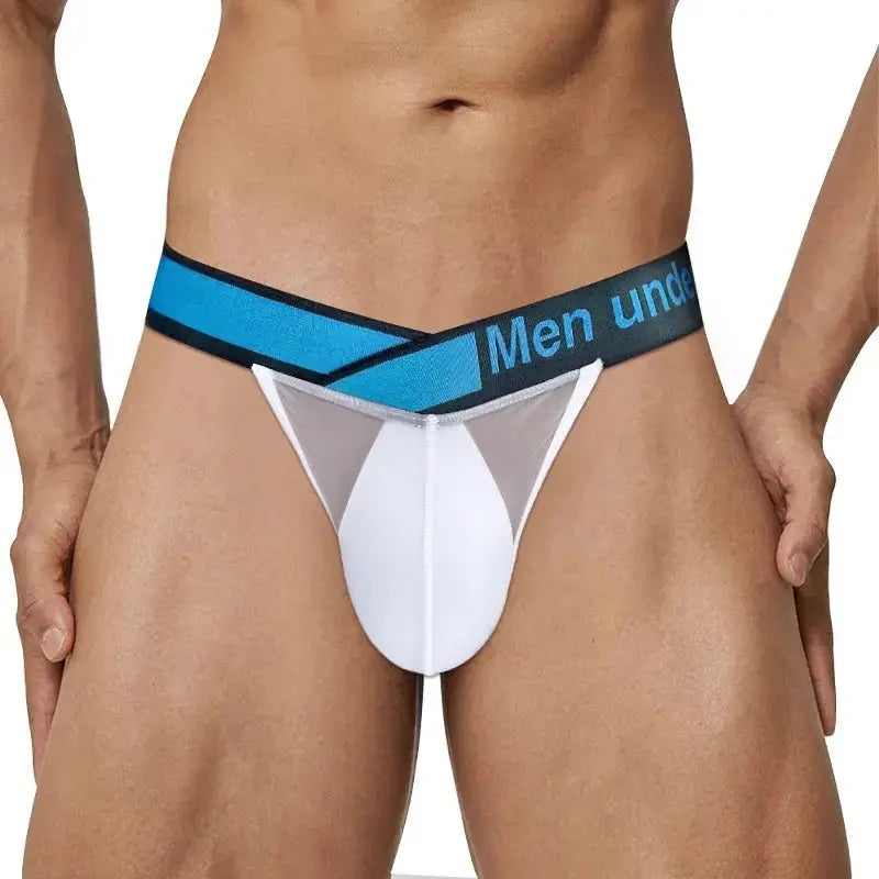 Ultra - Thin Transparent Mesh Briefs - WOWihte