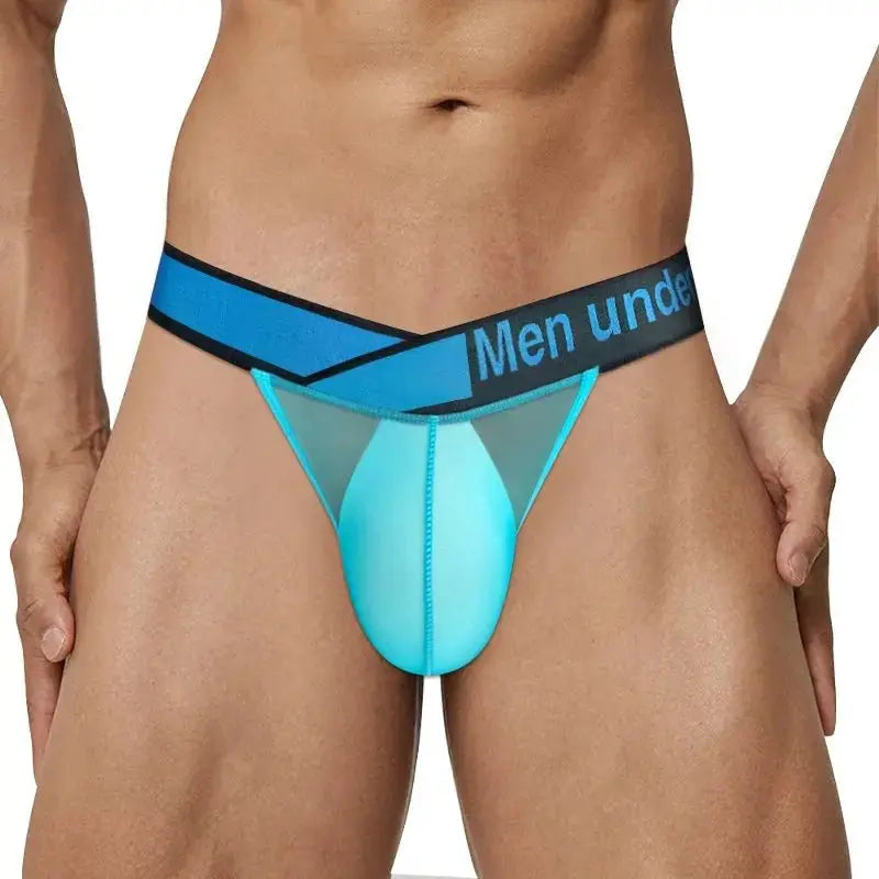 Ultra - Thin Transparent Mesh Briefs - WOWihte
