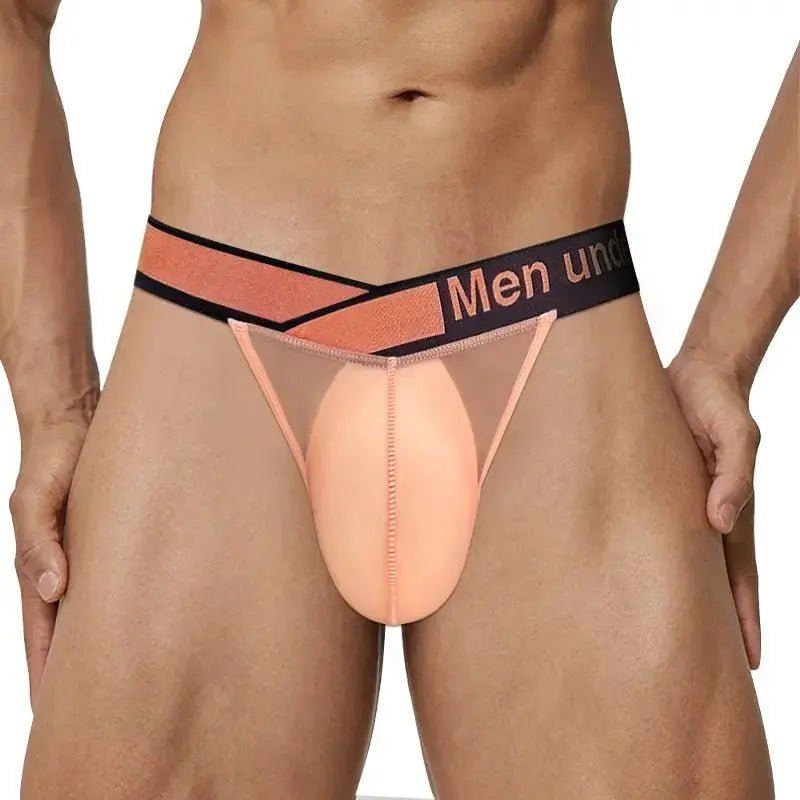 Ultra - Thin Transparent Mesh Briefs - WOWihte