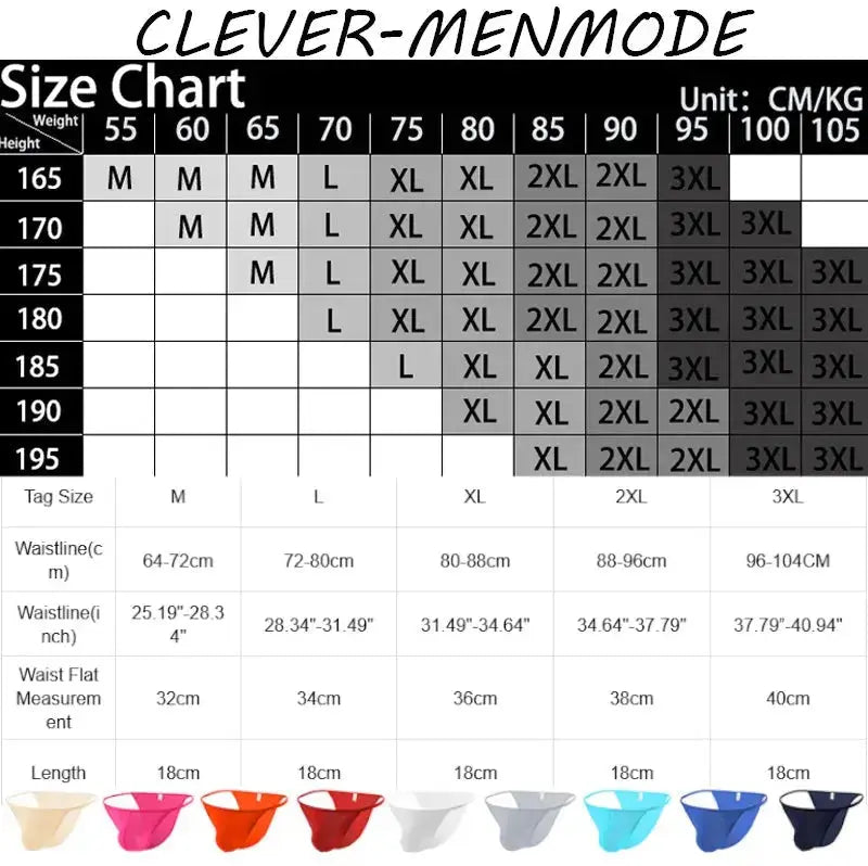 Ultra - Thin Transparent Mini Briefs Men - WOWihte