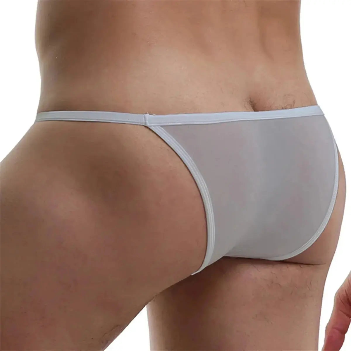 Ultra - Thin Transparent Mini Briefs Men - WOWihte