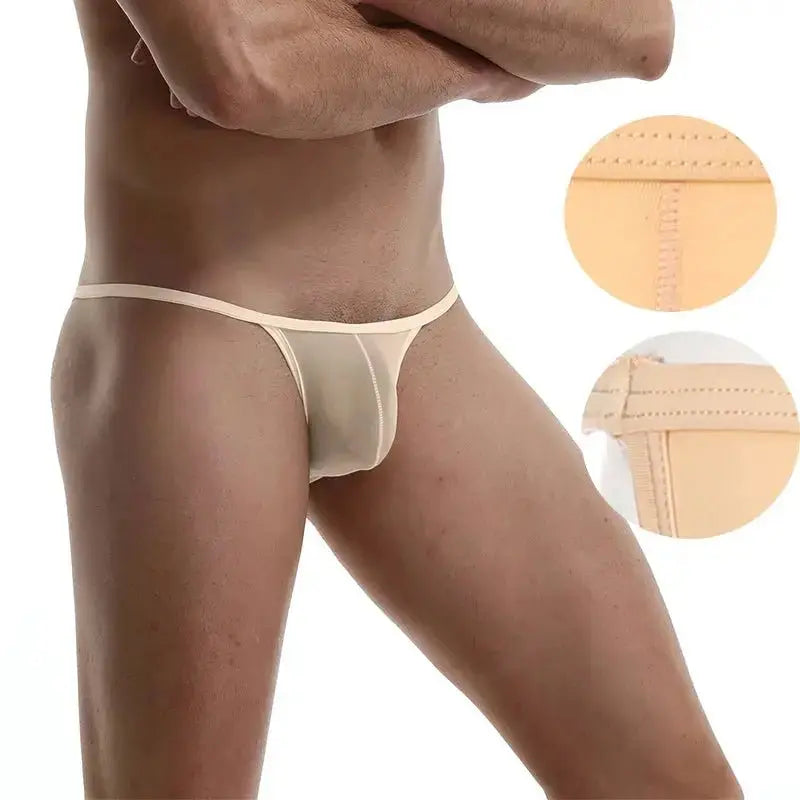 Ultra - Thin Transparent Mini Briefs Men - WOWihte