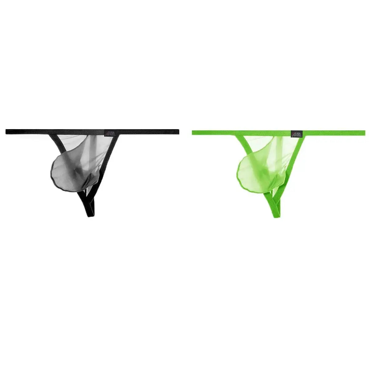 Ultra - Thin Transparent One - Strap Thong - WOWihte