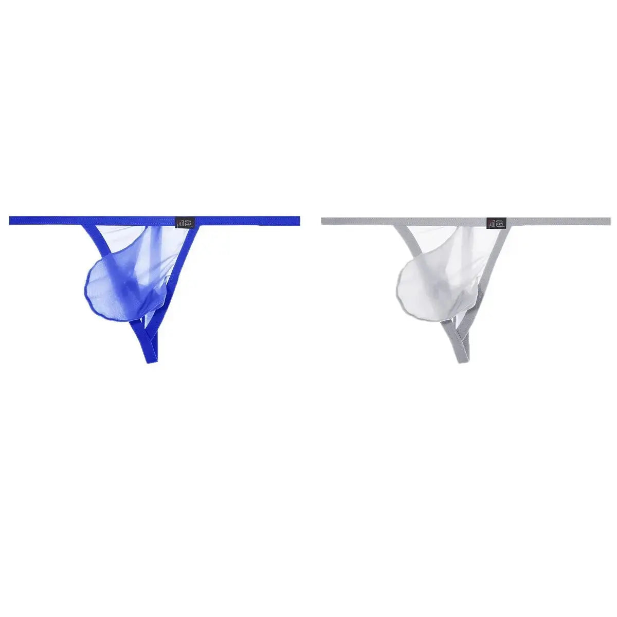 Ultra - Thin Transparent One - Strap Thong - WOWihte