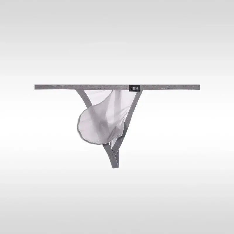 Ultra - Thin Transparent One - Strap Thong - WOWihte