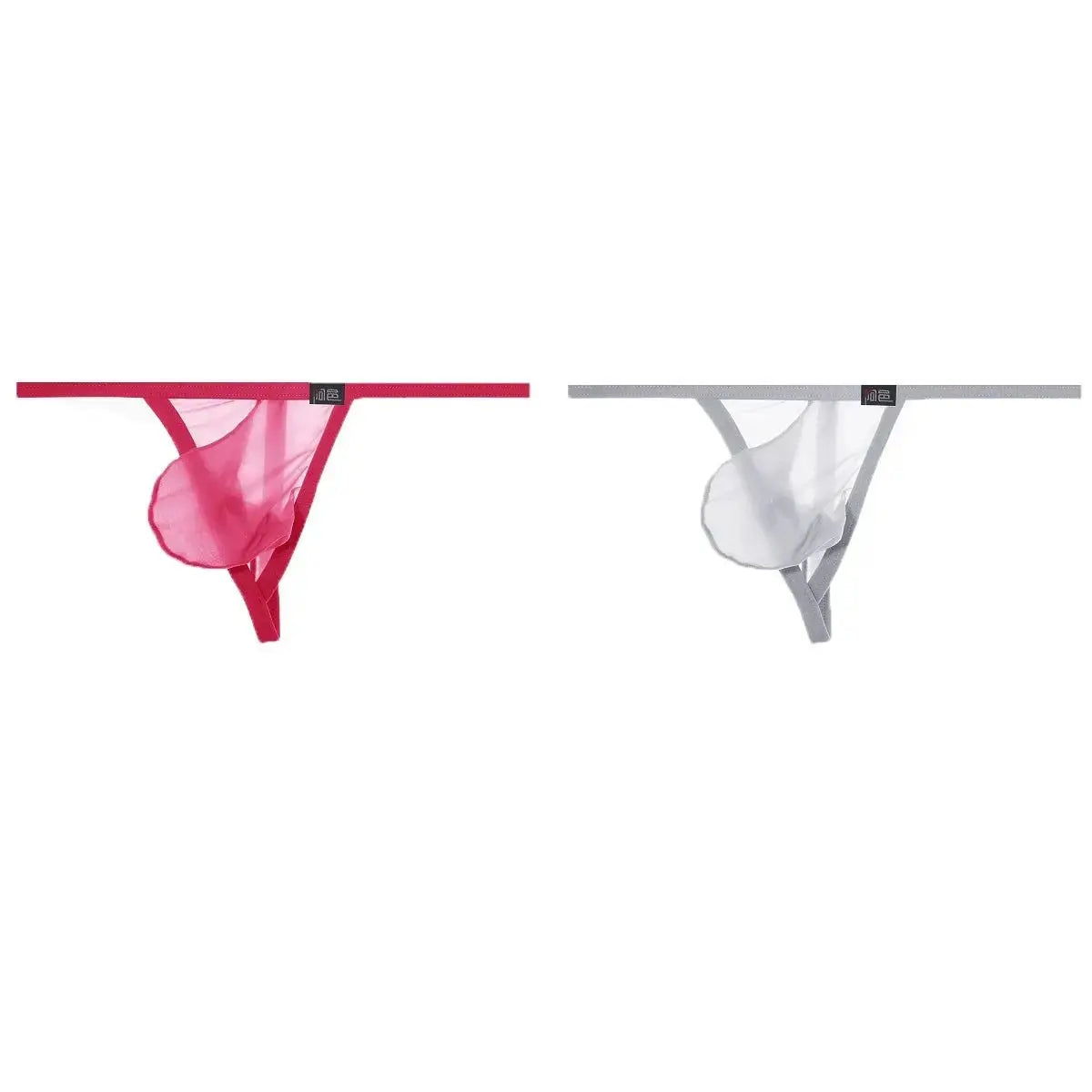 Ultra - Thin Transparent One - Strap Thong - WOWihte