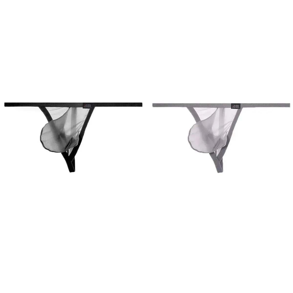 Ultra - Thin Transparent One - Strap Thong - WOWihte