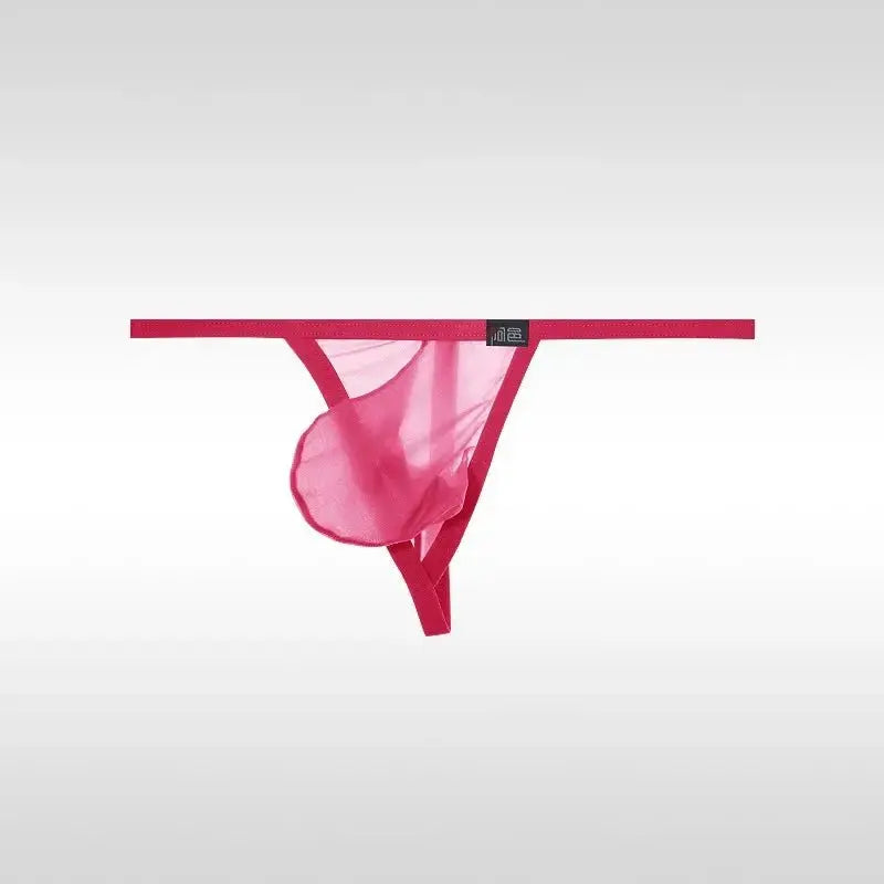 Ultra - Thin Transparent One - Strap Thong - WOWihte