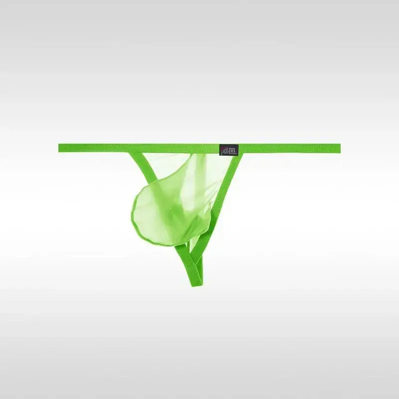 Ultra - Thin Transparent One - Strap Thong - WOWihte