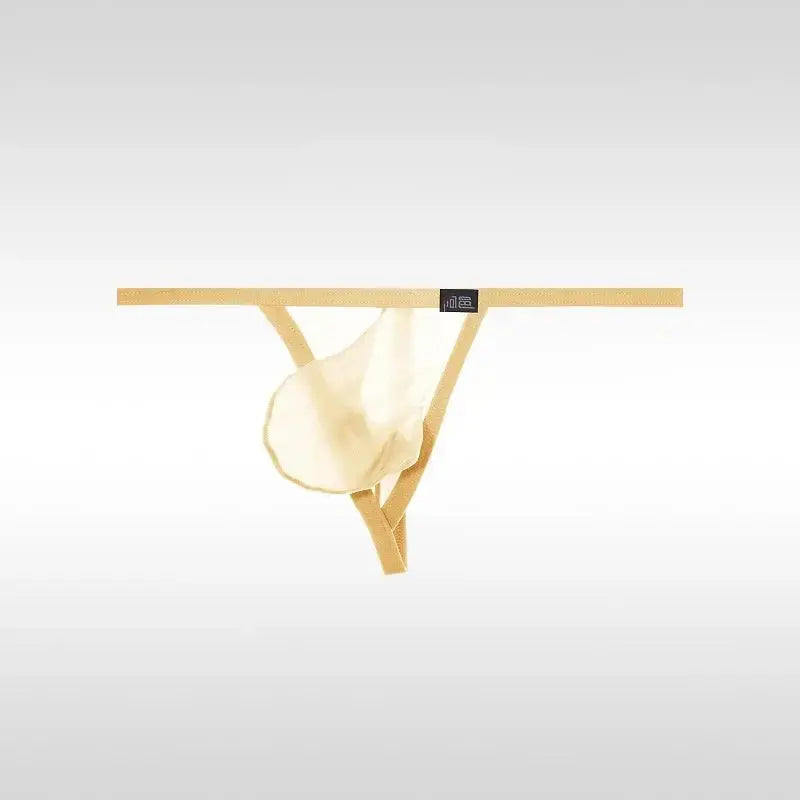 Ultra - Thin Transparent One - Strap Thong - WOWihte