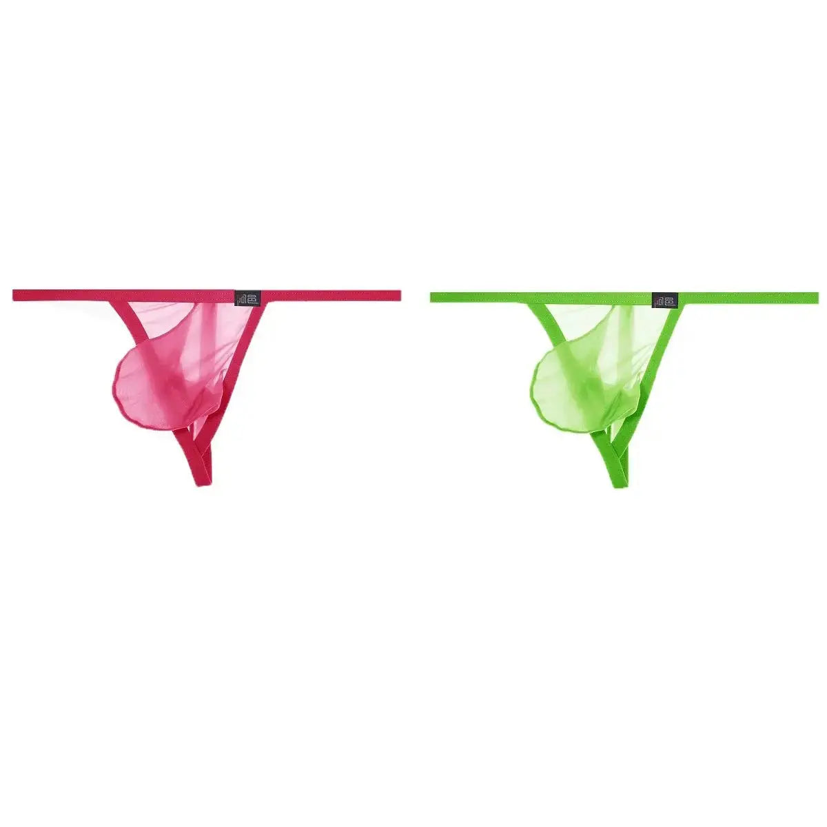 Ultra - Thin Transparent One - Strap Thong - WOWihte