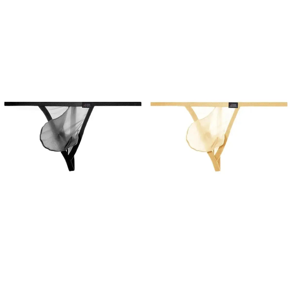 Ultra - Thin Transparent One - Strap Thong - WOWihte
