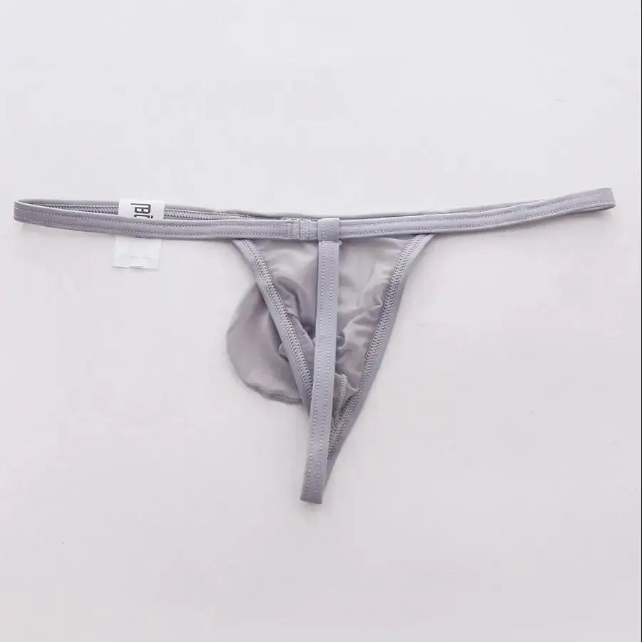 Ultra - Thin Transparent One - Strap Thong - WOWihte