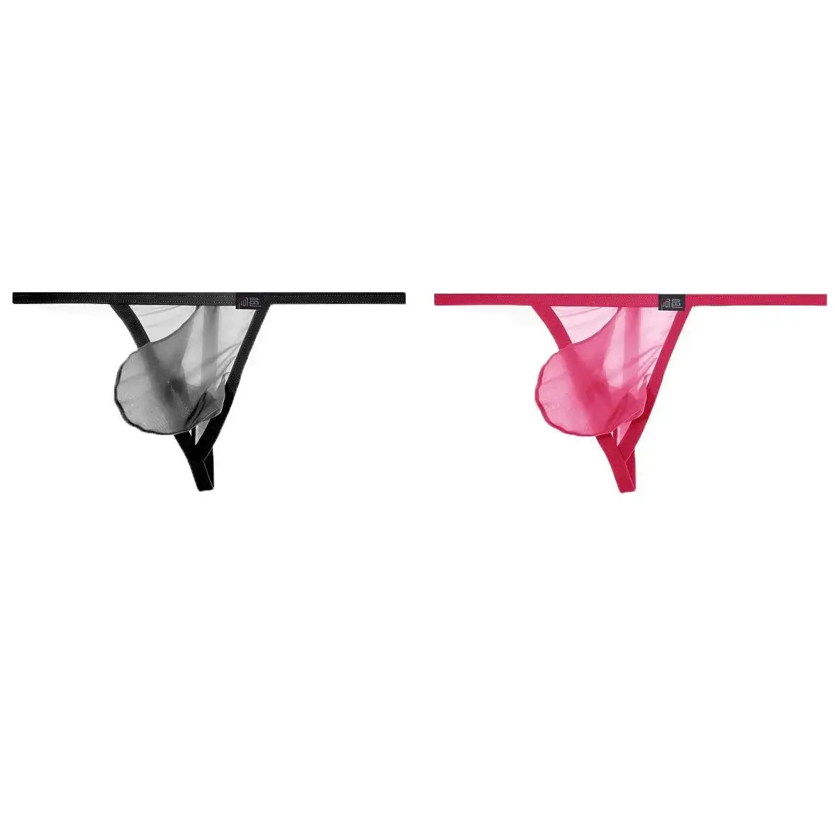 Ultra - Thin Transparent One - Strap Thong - WOWihte