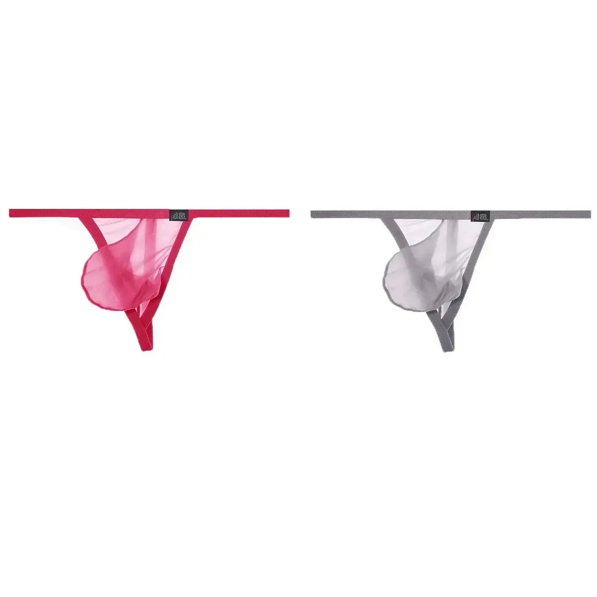 Ultra - Thin Transparent One - Strap Thong - WOWihte