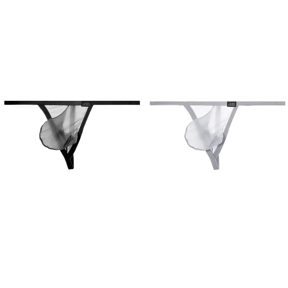 Ultra - Thin Transparent One - Strap Thong - WOWihte